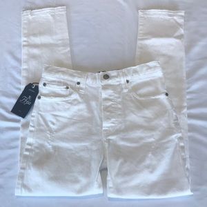 PRPS AMX High Waist Skinny Taper Jeans in White Size 26 NWT